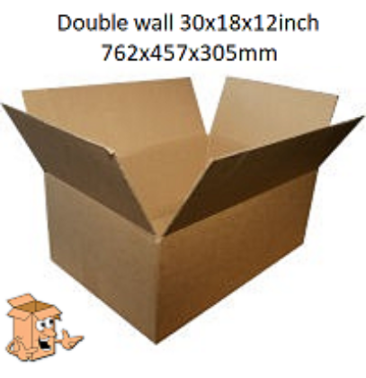 Longer lay flat cardboard boxes for clothing