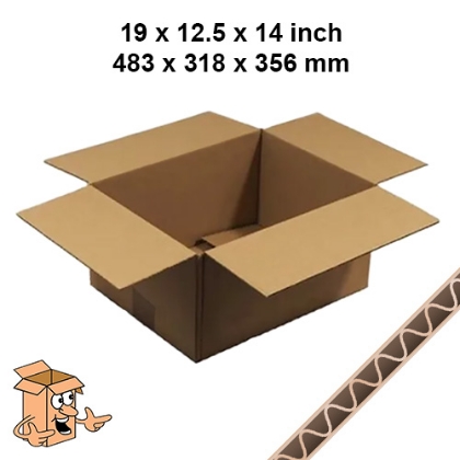 Single walled cardboard removal boxes 19x12x14inch a budget cardboard box