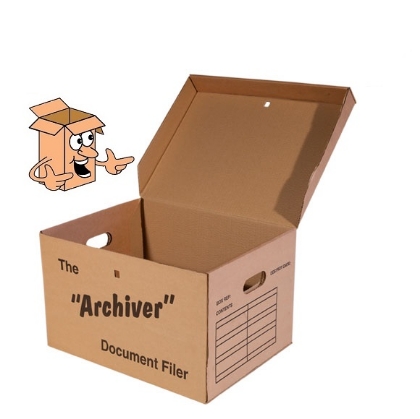 Large archive box for storing office files
