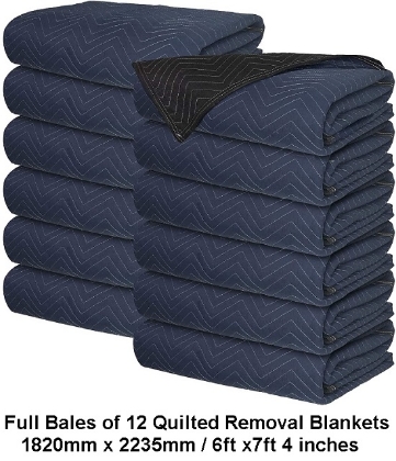 bale of 12 large quilted furniture moving blankets