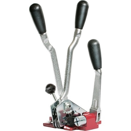 Combination tool for tensioning and crimping