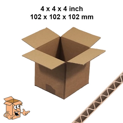 4x4x4 Inch Cubed Postal Boxes – Square Cardboard Mailing Boxes