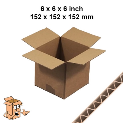 6x6x6 Inch Cubed Postal Boxes – Square Mailing Boxes