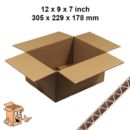 A4 Cardboard Boxes 12x9x7 – Single Wall Packing Box