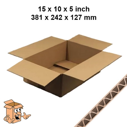 15x10x5 Postal Boxes – Single Wall Cardboard Mailing Box