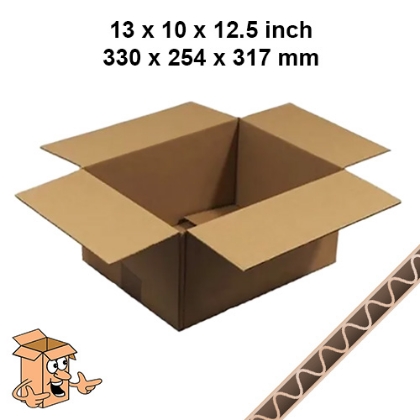 13x10x12.5 Postal Boxes – Single Wall Cardboard Packaging
