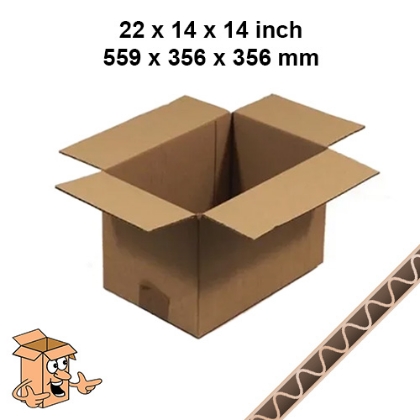 Large Packing Boxes 22x14x14 Inch – Single Wall Moving Boxes