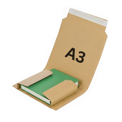 A3 Book Wrap Mailer 430x380x90mm Corrugated Packaging