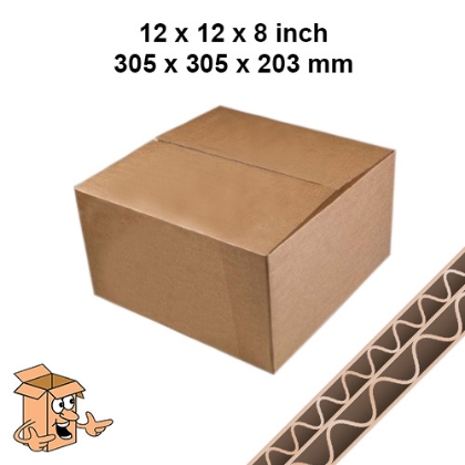 12x12x8 Double Walled Cardboard Box UK