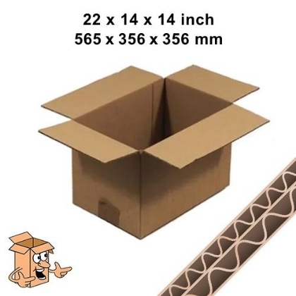 22x14x14 Double Walled Cardboard Box for Moving and Storage UK