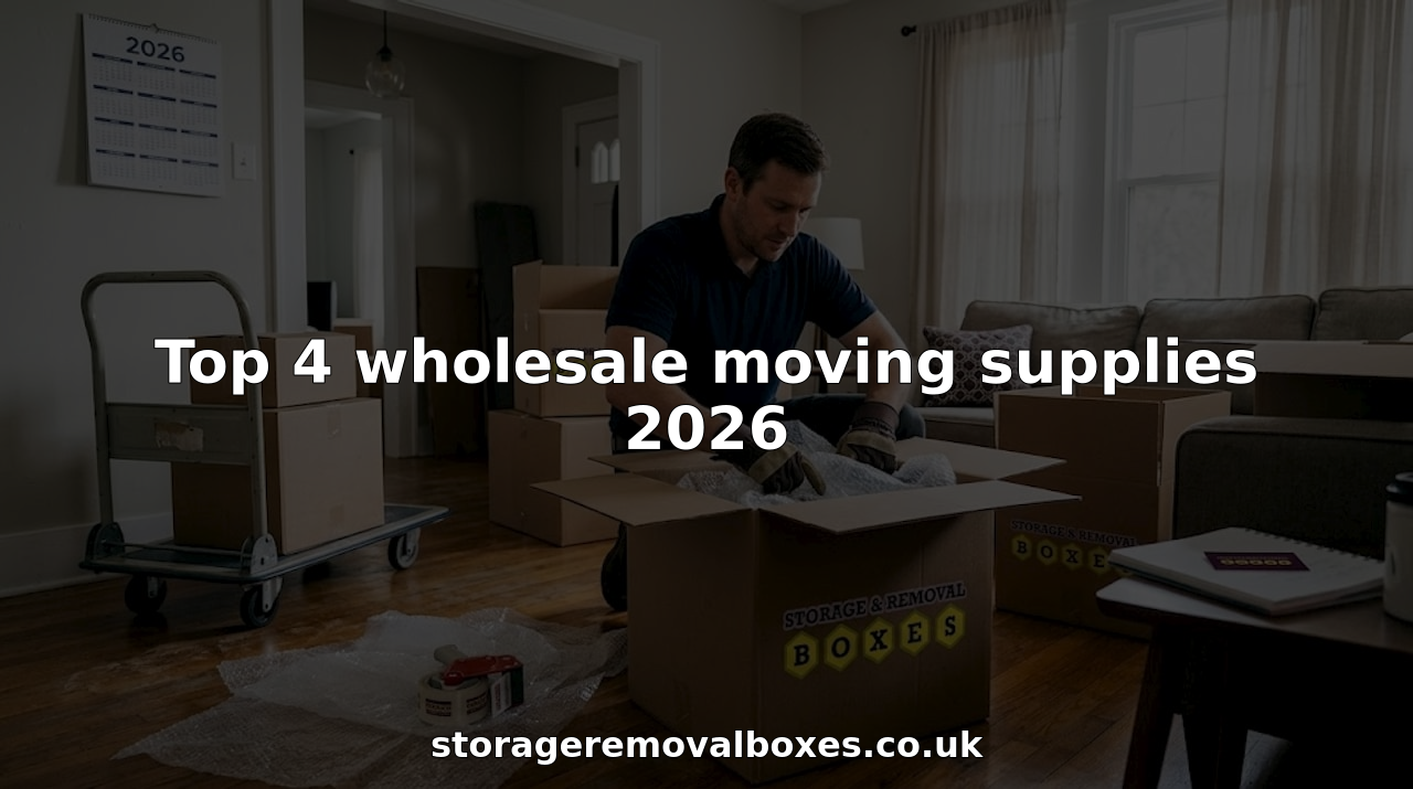 Top 4 wholesale moving supplies 2026