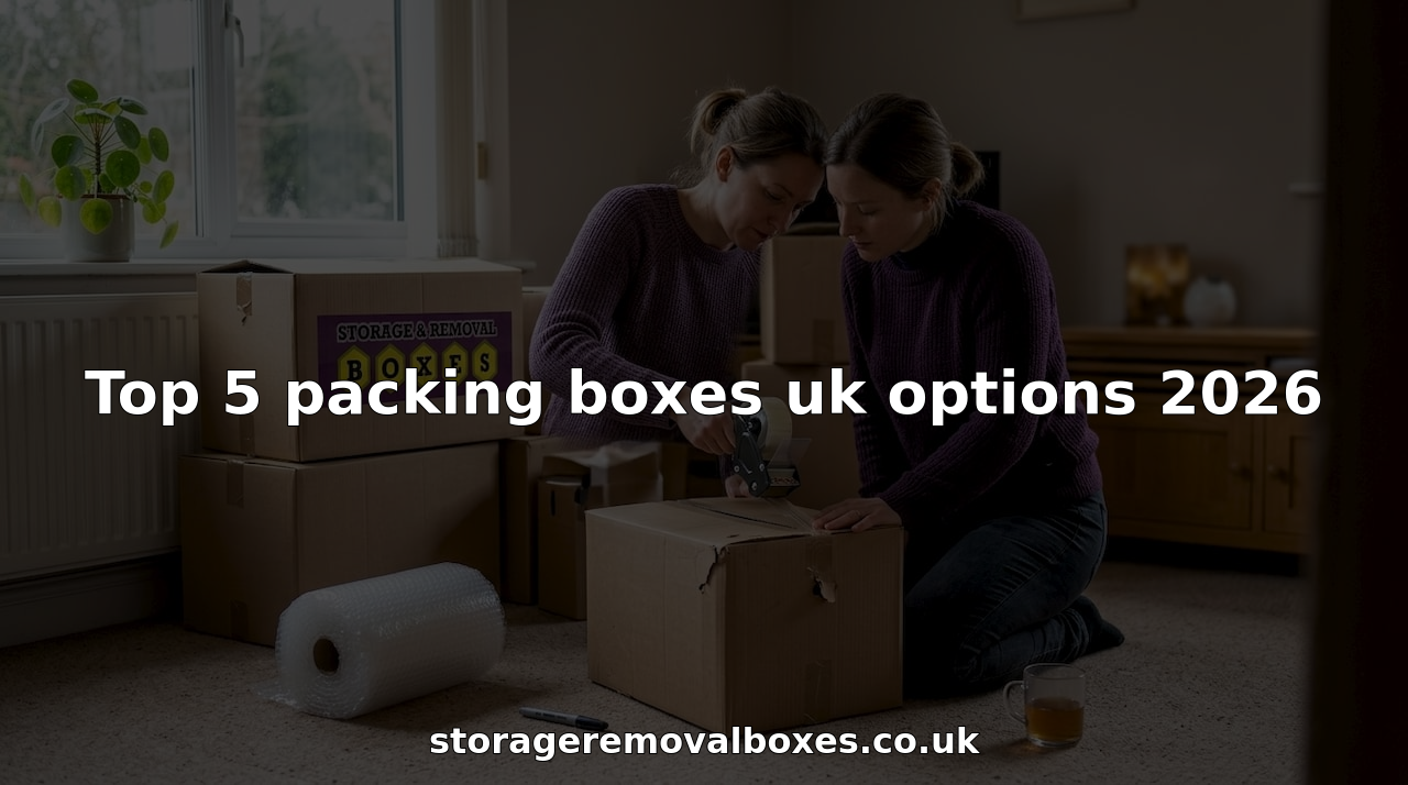 Top 5 packing boxes uk options 2026