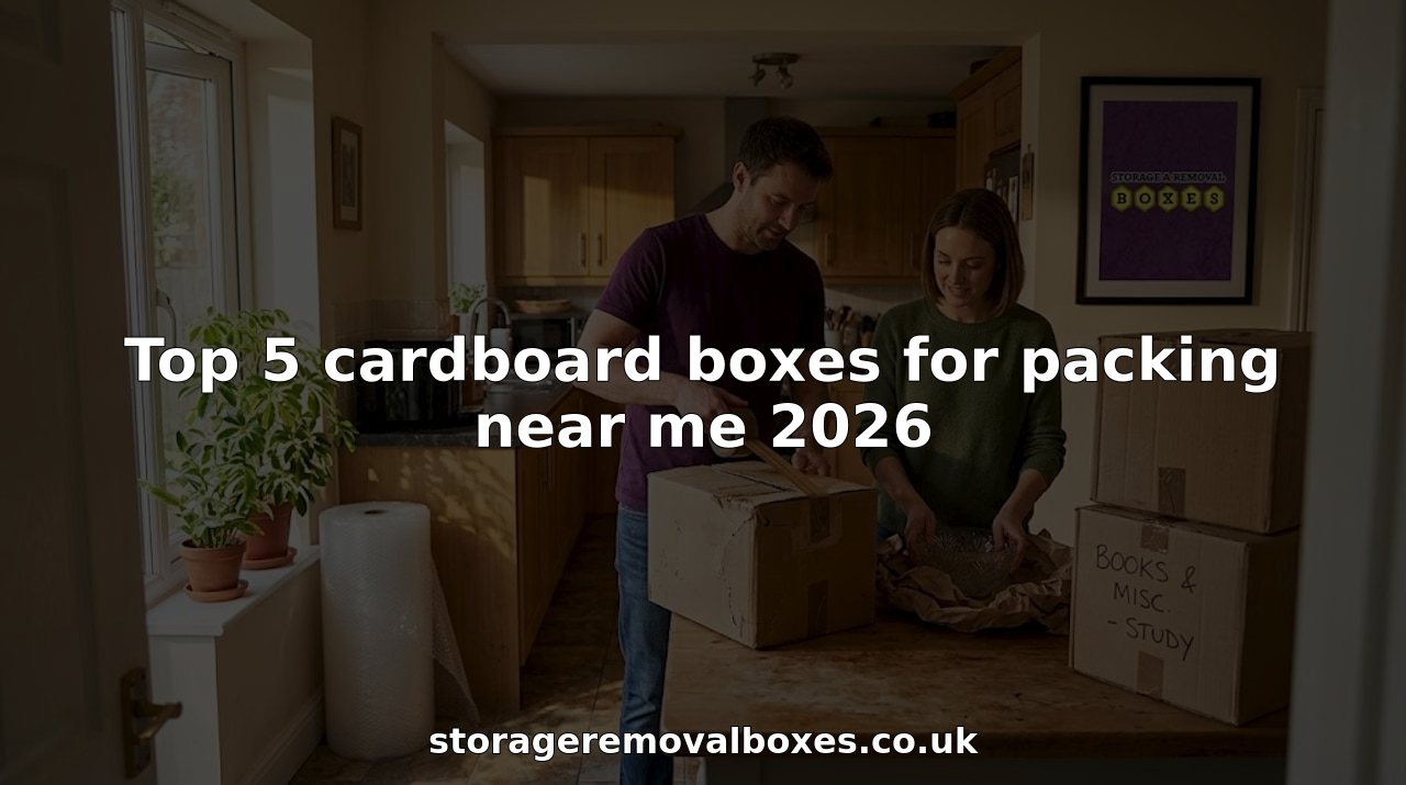 Top 5 cardboard boxes for packing near me 2026